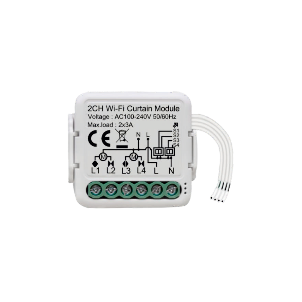 2 Kanal Mini Panjur Kontrol Modülü WiFi ZAI-SCM-2