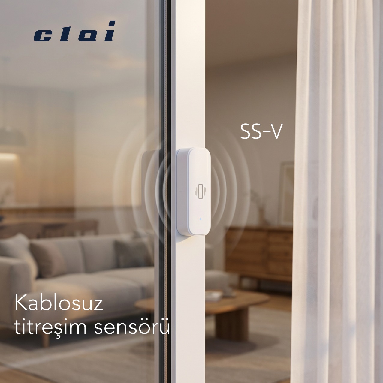 Clai ZAI-SS-V kablosuz titreşim sensörünün pencere uygulaması