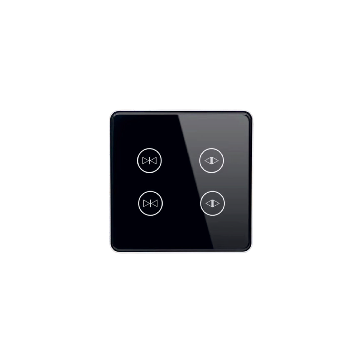 Metal Çerçeveli Dokunmatik 2 Kanal Panjur Anahtarı Zigbee ( Zigbee Gateway İle Çalışır ) ZAI-SSP-RCC2